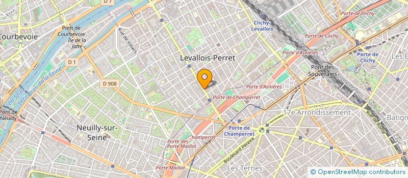 localisation de l'entreprise ENTREPRISE PLATRERIE CLOISON AMOVIBLE à LEVALLOIS-PERRET