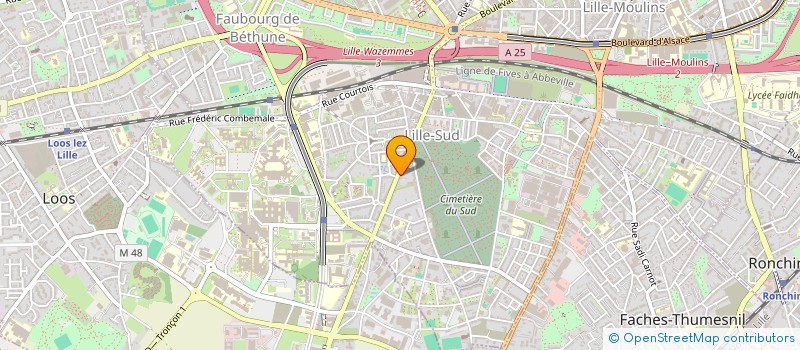 localisation de l'entreprise ENTREPRISE PLATRERIE PIERRE LEPOIVRE à LILLE