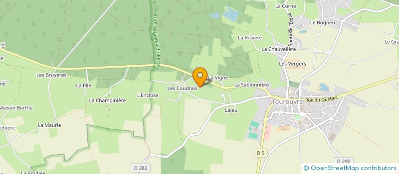 localisation de l'entreprise ENTREPRISE PLESSIS FABIEN à TOUROUVRE AU PERCHE