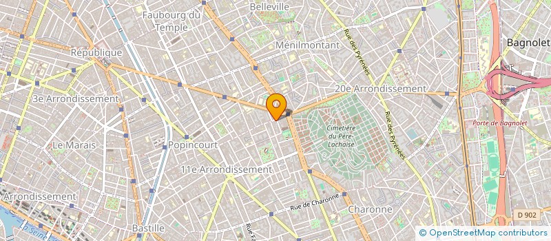 localisation de l'entreprise ENTREPRISE PLOMBERIE CHAUFFAGE OUAZENE  PARIS