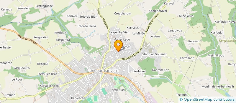 localisation de l'entreprise ENTREPRISE PLOUZENNEC à PLONEOUR-LANVERN