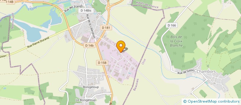 localisation de l'entreprise ENTREPRISE POINT SERVICE à GISORS