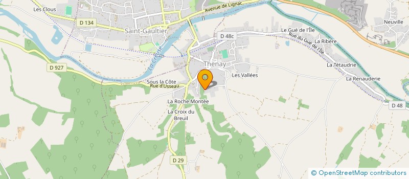 localisation de l'entreprise ENTREPRISE POITRENAUD à NURET-LE-FERRON