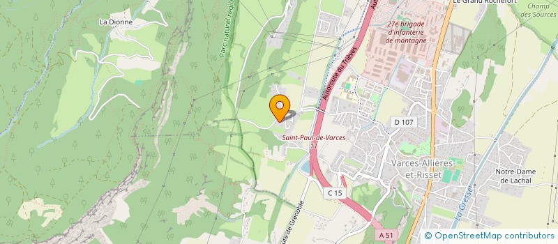 localisation de l'entreprise ENTREPRISE POLZELLA à VARCES-ALLIERES-ET-RISSET