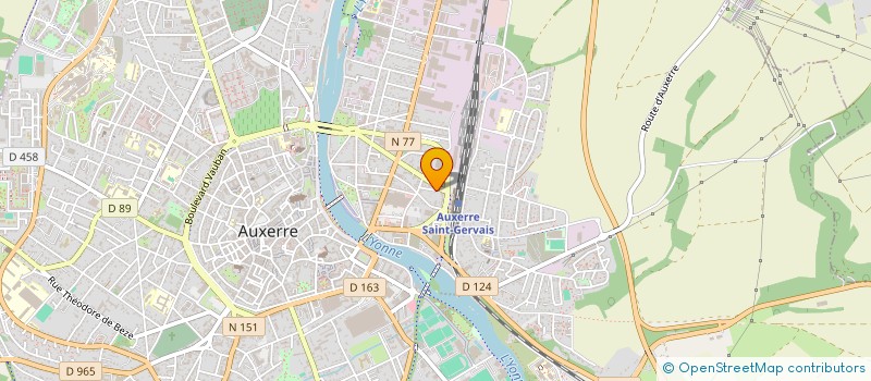 localisation de l'entreprise ENTREPRISE POMMIER 2F à AUXERRE