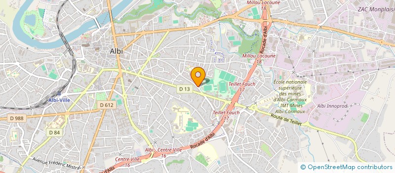 localisation de l'entreprise ENTREPRISE PORREDON à ALBI