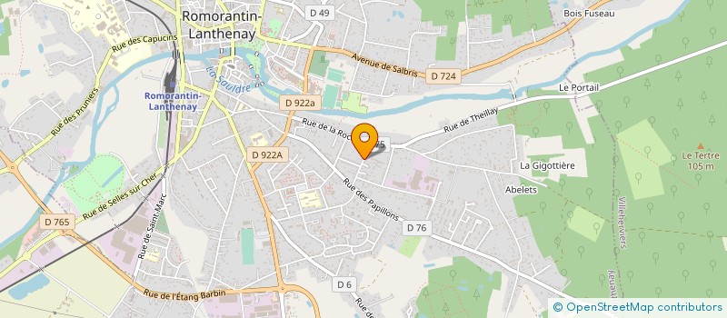 localisation de l'entreprise ENTREPRISE PORTAIL à ROMORANTIN-LANTHENAY