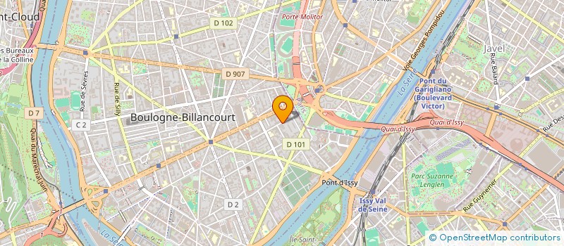 localisation de l'entreprise ENTREPRISE POSE ET PONCAGE DE MARBRE  BOULOGNE-BILLANCOURT