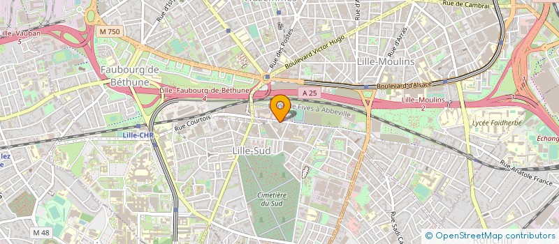 localisation de l'entreprise ENTREPRISE POTIGNY à LILLE
