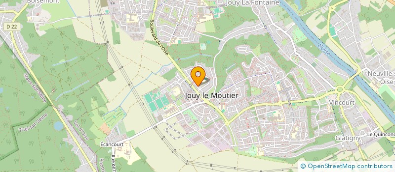 localisation de l'entreprise ENTREPRISE POUBEAU JACQUES  JOUY-LE-MOUTIER