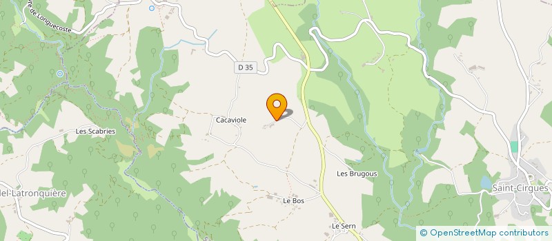 localisation de l'entreprise ENTREPRISE POUJADE à SAINT-CIRGUES