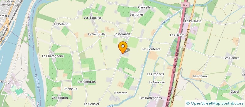 localisation de l'entreprise ENTREPRISE POURRET à ETOILE-SUR-RHONE