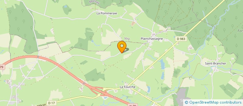 localisation de l'entreprise ENTREPRISE PRIEST SARL à VENDENESSE-LES-CHAROLLES
