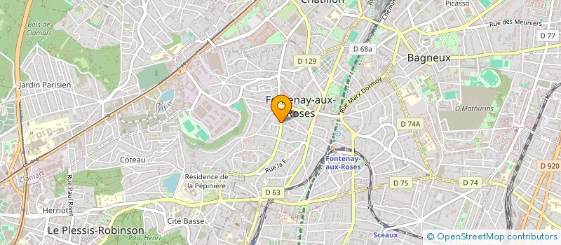 localisation de l'entreprise ENTREPRISE PRIEZ à FONTENAY-AUX-ROSES