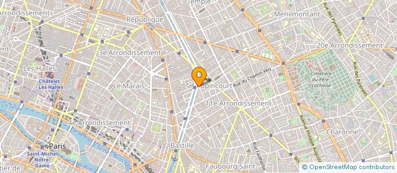 localisation de l'entreprise ENTREPRISE PRIVEE DE POMPES FUNEBRES à PARIS