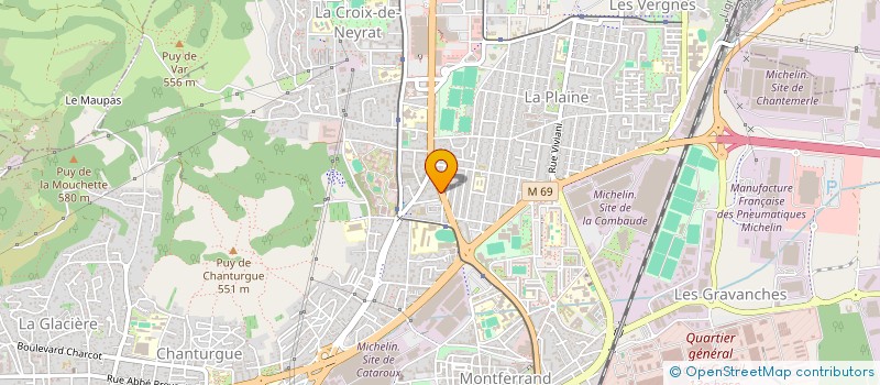 localisation de l'entreprise ENTREPRISE PRIVEE DE SECURITE à CLERMONT-FERRAND