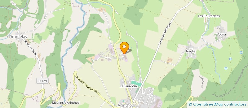 localisation de l'entreprise ENTREPRISE PROST à ARINTHOD