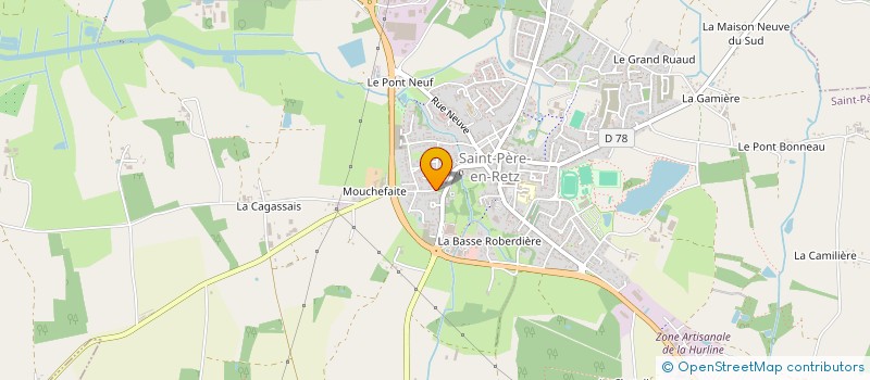 localisation de l'entreprise ENTREPRISE QUELLEUX MAXIME  SAINT-PERE-EN-RETZ