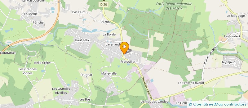 localisation de l'entreprise ENTREPRISE R. POURNIN  VERNEUIL-SUR-VIENNE