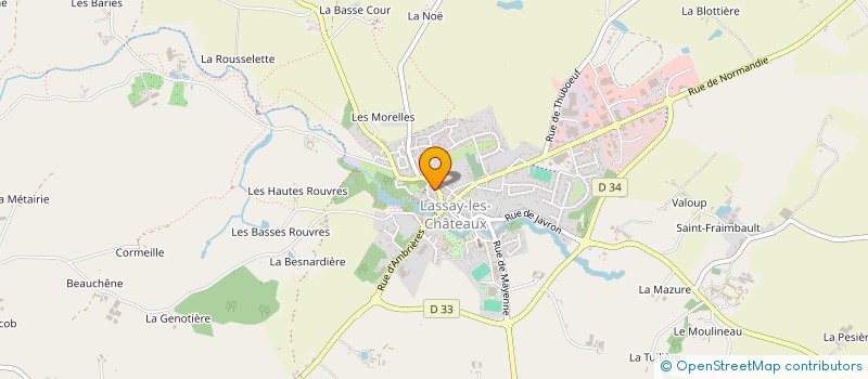 localisation de l'entreprise ENTREPRISE RABAROT à LASSAY-LES-CHATEAUX