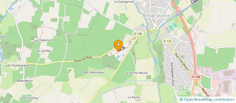 localisation de l'entreprise ENTREPRISE RABU JOHNNY à BRISSAC LOIRE AUBANCE