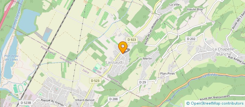 localisation de l'entreprise ENTREPRISE RAMBAUD FILS à LAISSAUD