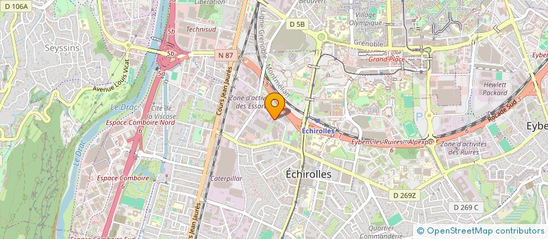 localisation de l'entreprise ENTREPRISE RAMONAGE MODERNE à ECHIROLLES