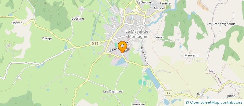 localisation de l'entreprise ENTREPRISE RAPHAEL RAYMOND  LE MAYET-DE-MONTAGNE