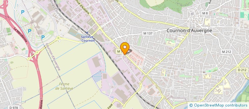 localisation de l'entreprise ENTREPRISE RAY  COURNON-D'AUVERGNE