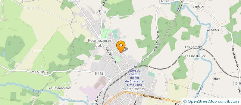 localisation de l'entreprise ENTREPRISE RAYNAUD MARCEL à TERRES-DE-HAUTE-CHARENTE