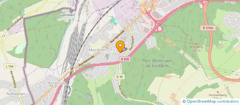 localisation de l'entreprise ENTREPRISE REGIONALE DE TRAVAUX  MORSBACH