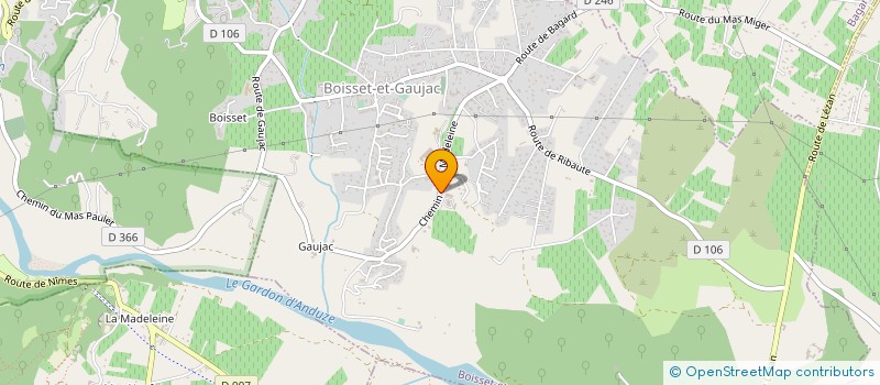 localisation de l'entreprise ENTREPRISE RENE BENOI ET FILS à BOISSET-ET-GAUJAC