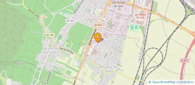 localisation de l'entreprise ENTREPRISE RENE GARD SARL à PERRIGNY-LES-DIJON