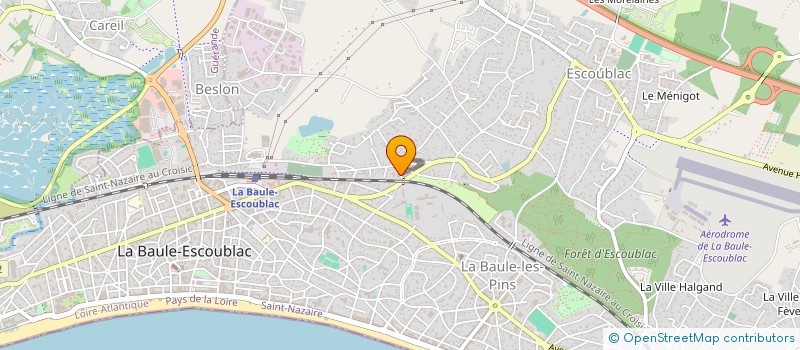 localisation de l'entreprise ENTREPRISE RENE RIGAUD à LA BAULE-ESCOUBLAC