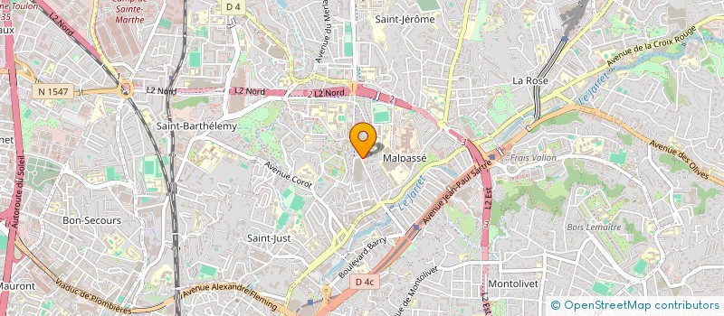 localisation de l'entreprise ENTREPRISE  RENOVATION CONSTRUCTION ECONOME  MARSEILLE