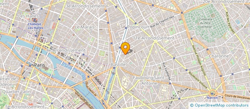 localisation de l'entreprise ENTREPRISE RENOVATION DU BATIMENT à PARIS