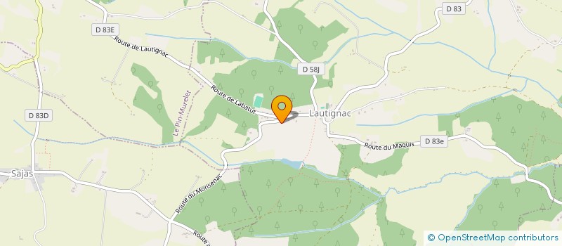 localisation de l'entreprise ENTREPRISE RENOVATION ET DECORATION ERDB  LAUTIGNAC