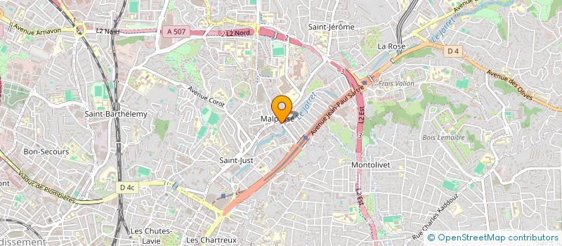 localisation de l'entreprise ENTREPRISE RENOVATION GENERALE  MARSEILLE