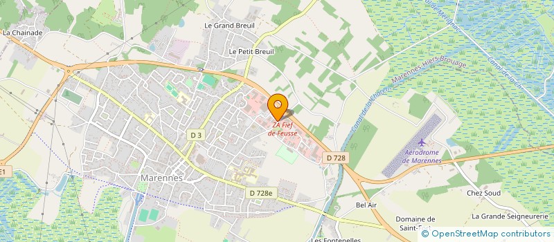 localisation de l'entreprise ENTREPRISE RENOVATION RONCOISE à MARENNES-HIERS-BROUAGE