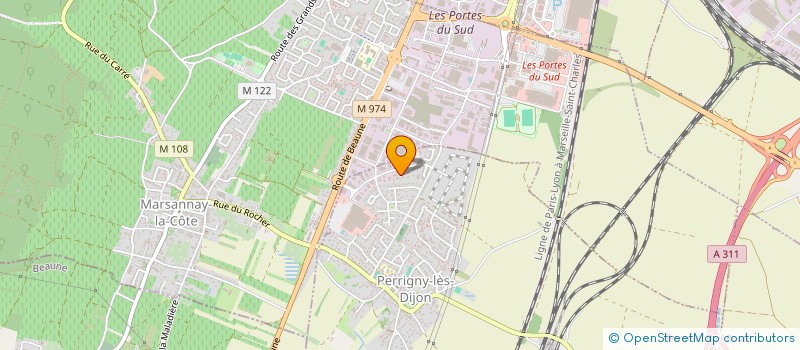 localisation de l'entreprise ENTREPRISE RESSY à PERRIGNY-LES-DIJON
