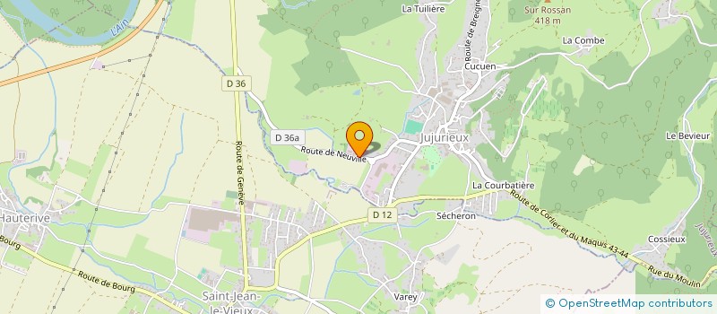 localisation de l'entreprise ENTREPRISE REVERDY à JUJURIEUX