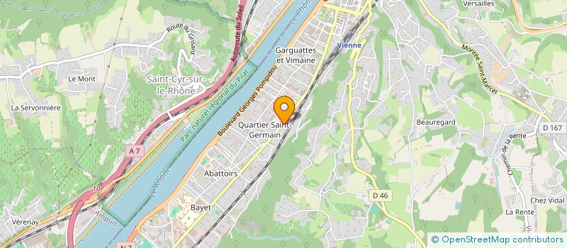 localisation de l'entreprise ENTREPRISE RHONE ALPINE  VIENNE