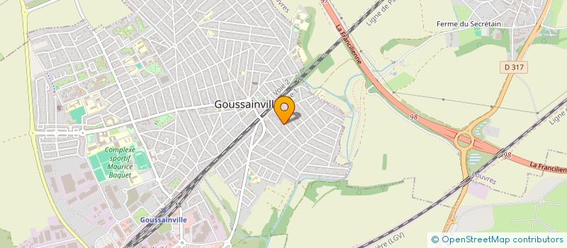 localisation de l'entreprise ENTREPRISE RIAZ  GOUSSAINVILLE