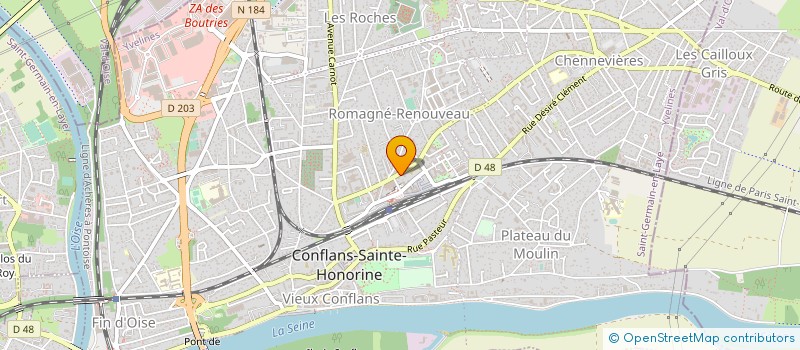 localisation de l'entreprise ENTREPRISE RIBEIRO FERNANDO  CONFLANS-SAINTE-HONORINE