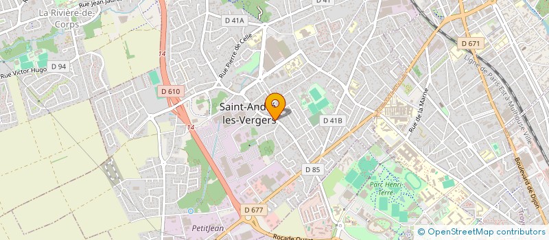 localisation de l'entreprise ENTREPRISE RINALDI-BATIR AVEC VOUS à SAINT-ANDRE-LES-VERGERS