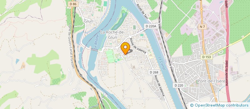 localisation de l'entreprise ENTREPRISE RIOM  LA ROCHE-DE-GLUN