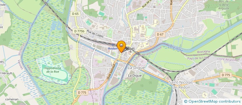 localisation de l'entreprise ENTREPRISE RIOT  REDON