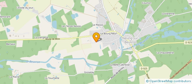 localisation de l'entreprise ENTREPRISE ROBERT à NEUNG-SUR-BEUVRON