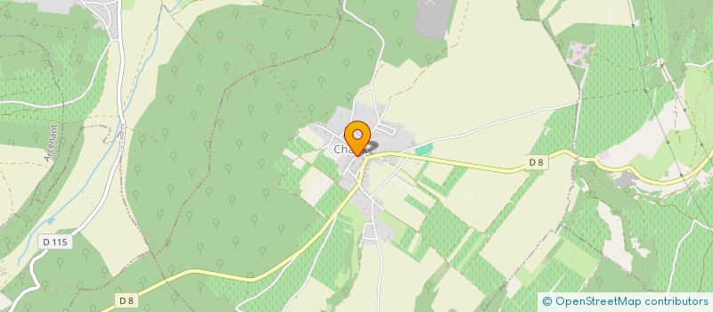 localisation de l'entreprise ENTREPRISE ROBERT PERRIN  CHAUX