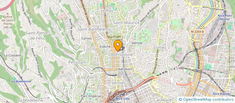 localisation de l'entreprise ENTREPRISE ROBIN à NICE